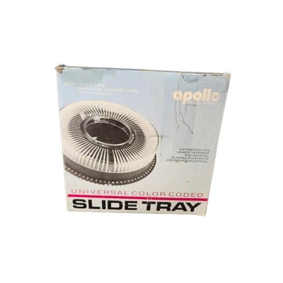 Apollo Audio Visual 3280 Universal Color Coded Slide Tray w/Box Holds 80 Slides - Picture 2 of 7